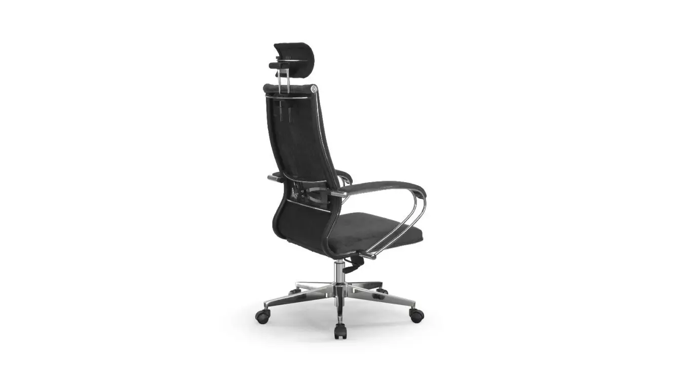 Кресло офисное Odeon, цвет: Серый велюр фото - 4 - большое изображение