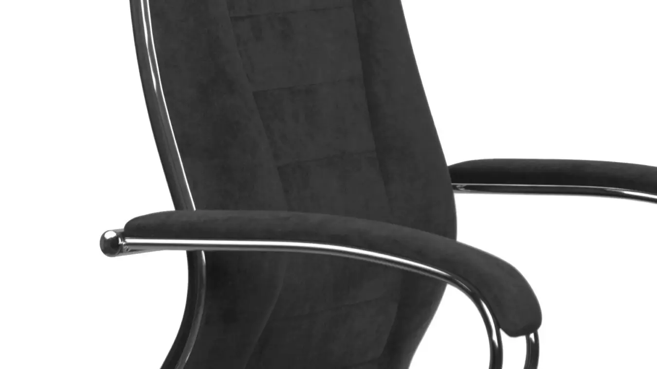 Кресло офисное Odeon, цвет: Серый велюр фото - 7 - большое изображение